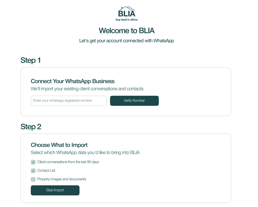 Messaging interface example